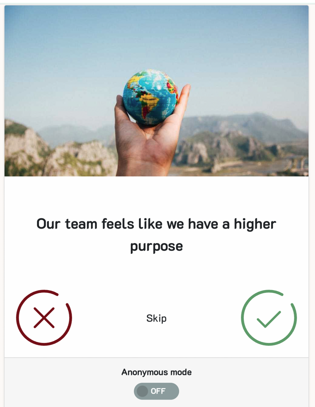 Question: Higher purpose